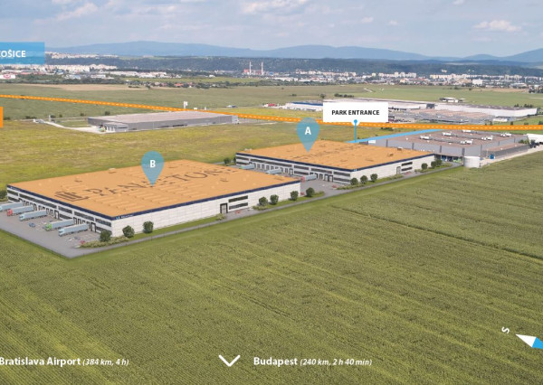 Skladová plocha Kosiče od 5000 m2